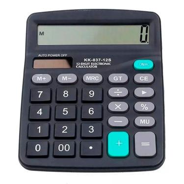 Imagem de Calculadora De Mesa Comercial Escritório 12 Dígitos
