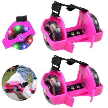 Imagem de Patins roller adaptador p/ tênis luz led infantil ajustável - Marca