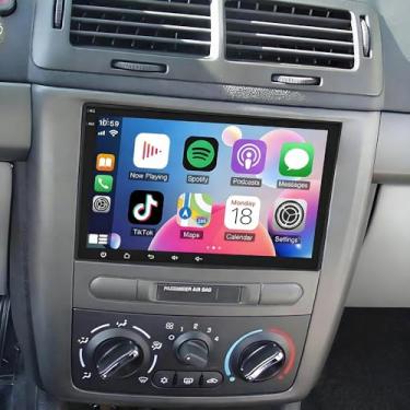 Imagem de Rádio estéreo de carro de 20 cm para Chevrolet Cobalt 2008 2009 sem fio Android Auto, estéreo duplo Din de 2 + 32 G para Chevrolet Cobalt Head Unit com câmera de reserva, tela sensível ao toque
