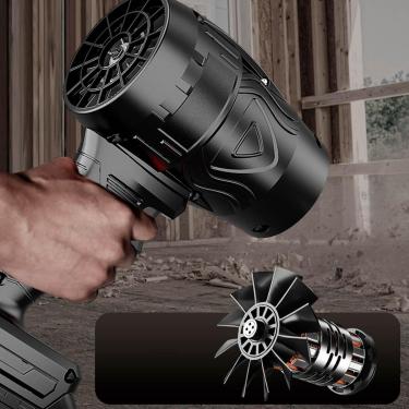 Imagem de Soprador de Ar Turbo Folhas Portátil Sem Fio Com Design Ergonômico Para Jardinagem e Carros Eficiente Para Poeira e Detritos