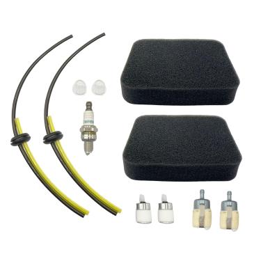 Imagem de Kit de linha de combustível com 2 unidades com 150BT 502844401 filtro de ar vela de ignição primmer lâmpada compatível com Husq-varna 150BT 350BT peças 150BF 350BF 560BFS 560BTS Red Max EBZ5100 EBZ650