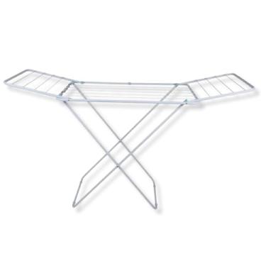 Imagem de Varal de Chão Dobrável Mor Clash em Aço com Asas Estrutura Slim Branco
