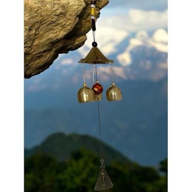 Imagem de Enfeite religioso em forma de sino de vento, adequado para varandas/jardins, decoração sagrada resistente às intempéries, com um design divino e um tom delicado e puro.(Kit com 2 Aparecida pequeno)