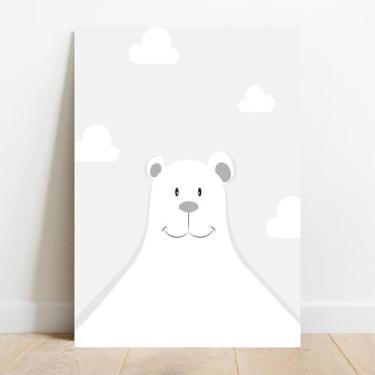 Imagem de Placa Decorativa Urso Polar - TaColado., 30x40cm