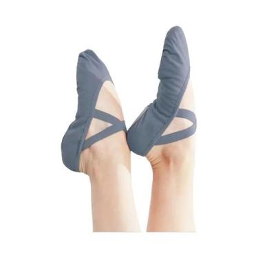 Imagem de Sapatilhas De Balé De Lona Com Sola Macia Para Mulheres E Crianças, Ca