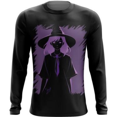 Imagem de Camiseta Manga Longa Bruxa Halloween Púrpura Festa 10 - Kasubeck Store