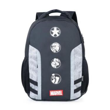 Imagem de Mochila Escolar Masculina Marvel Vingadores Preta, U