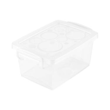 Imagem de Mini Caixa Organizadora Pequena com Trava 400 ml Cristal