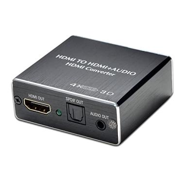 Imagem de Qudai Extrator de Áudio HD Suporte Máximo Resolução 4K HD+SPDIF+3,5mm Saída Estéreo AUX Compatibilidade Estável Baixo Consumo de Energia BD