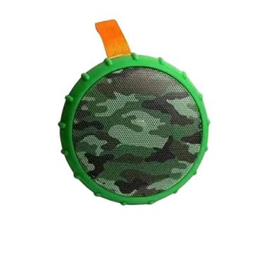 Imagem de Caixa de Som Bluetooth 5W RMS MP3 USB Suporta Cartão Micro_SD_TF Resistente à Água e e longa Duração (Verde)