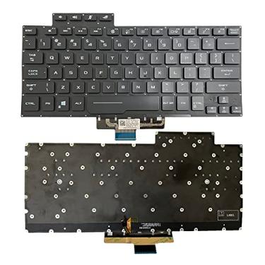 Imagem de JINTAI Substituição de teclado retroiluminado dos EUA para ASUS ROG G14 Zephyrus GA401 GA401I GA401IU GA401IV GA401M 6037B0207101 0KNR0-2618US00