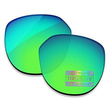 Imagem de Bowyer Lentes de reposição polarizadas para óculos de sol Oakley Latch Key L OO9394 55 mm - Espelho verde jade