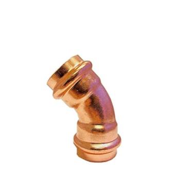 Imagem de Libra Supply cotovelo de cobre sem chumbo 45 graus, pressione x pressione (clique para mais opções de tamanho), suprimento de encanamento de tubo de cobre, 1/2'' (10 Pack)