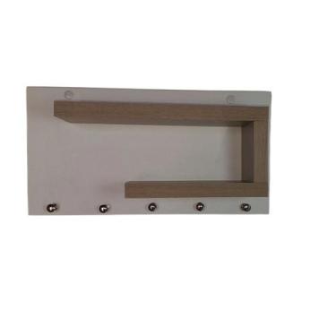Imagem de Porta Chaves Organizador com Prateleiras Clássico de Parede - FP Plane