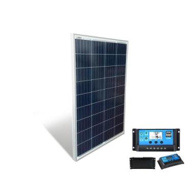 Imagem de Kit Painel Placa Solar 60wp E Controlador Pwm 30a Camp Home - Resun