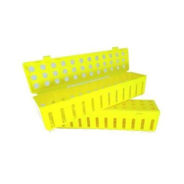 Imagem de Estojo para Esterilização Instrumentais em Autoclave Pequeno Amarelo c