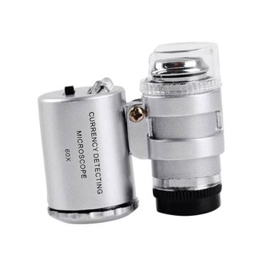 Imagem de Microscópio de bolso SEWACC, ampliação de 60x com luz LED