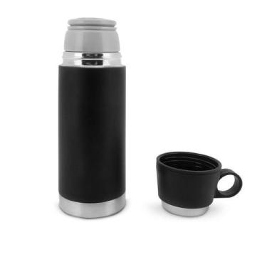 Imagem de Garrafa Térmica com Parede Dupla de Inox Black 350 ml - Mimo Style - A