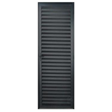 Imagem de Porta de Alumínio Preto Palheta Hale Esquadrias - Lado Direito - 2.10 