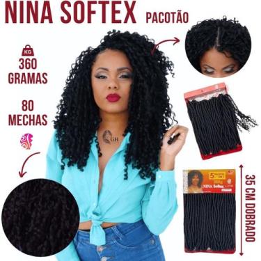 Imagem de Cabelo Sintetico Nina Softex Pacotão Serve 1 Cabeça Cheia - importado 