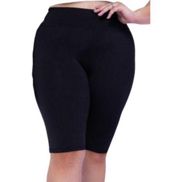 Imagem de Bermuda Fitness Plus Size Cintura Alta Reforçada Dia A Dia - Rivas, Pr