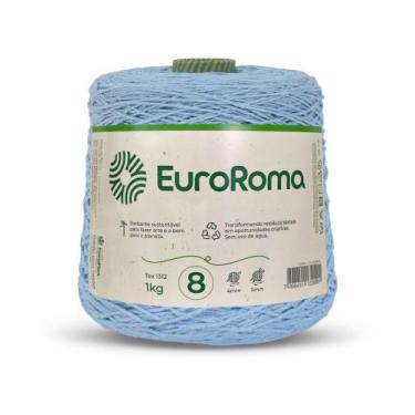 Imagem de Barbante Colorido Euroroma 1 Kilo Fio Nº8 de 1312 TEX e 762 Metros Cro