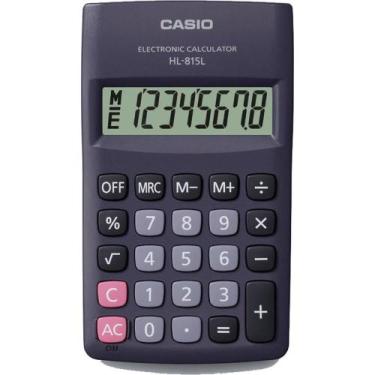 Imagem de Calculadora de Bolso 8 Dígitos 4 Operações Preta - Casio