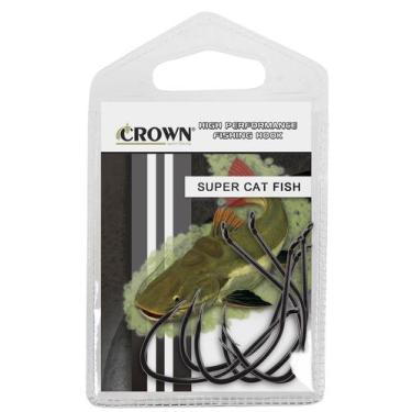 Imagem de Anzol Crow Super Cat Fish  - CROWN SPORT FISHING, 12/0 BLACK C/5UN