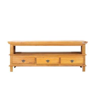 Imagem de Rack Guillermo 150cm Madeira Maciça Peroba Rosa - Tok Imperial