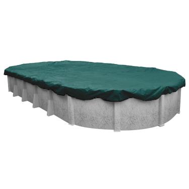 Imagem de Capa de piscina para piscina acima do solo, oval de inverno de nível comercial 391833-4-PM, 45,72 x 83,82 cm, verde petróleo