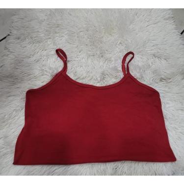 Imagem de Regata Feminina Básica Blusa Verão - Mem modas, Vinho, GG
