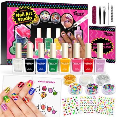 Imagem de Conjunto de Esmaltes Tomons Não Tóxicos para Crianças (7 a 12 anos)