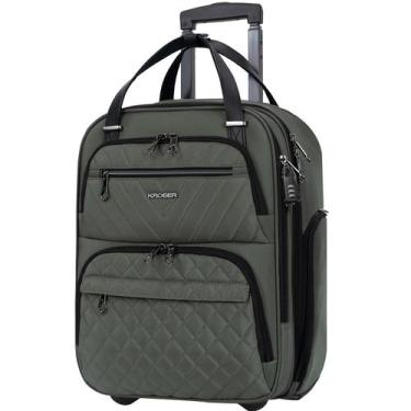 Imagem de Mala de Mão KROSER Multifuncional - Army Green - Ideal para Avião