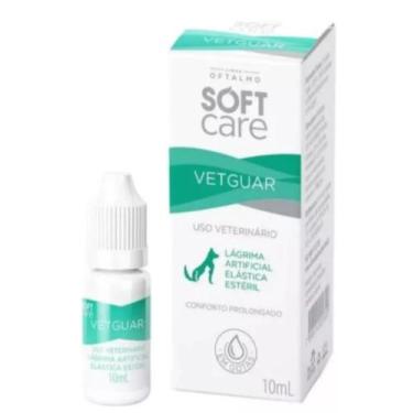 Imagem de Colírio Substituto De Lágrima Cão Gato Vetguar 10ml Softcare - Pet Soc
