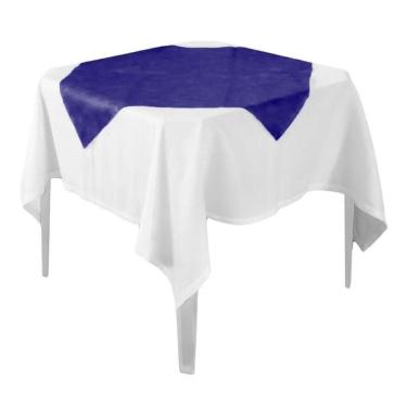 Imagem de Toalha De Mesa Liso Azul Marinho Tnt 70cm X 70cm - 10 Un
