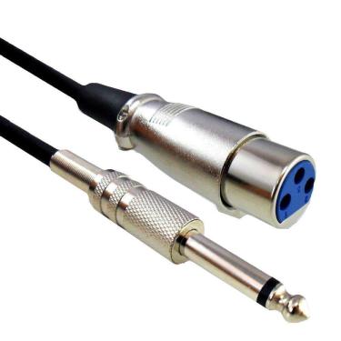 Imagem de Cabo De Microfone 5 Metros Niquel P10 Mn+cannon Femea