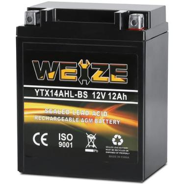 Imagem de Bateria de motocicleta Weize YTX14AHL-BS 12V 12AH de alto desempenho