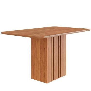 Imagem de Mesa De Jantar Quadrada Ana 130x80 Cinamomo Com Tampo Em Mdf - Cimol Móveis Cinamomo