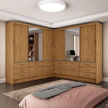 Imagem de Closet Sevilha 6 Portas Casal Duplo Plus 18 Gavetas Carioca