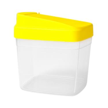 Imagem de Farinheiro Açucareiro Porta Tempero Condimento Dispenser Farofa Cereais Pote Multiuso 500ml (Amarelo)