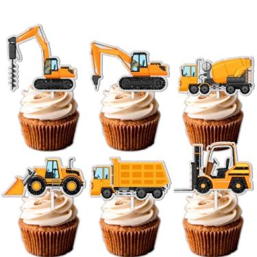 Imagem de S-Cp-1127Sorvete Fruta Sobremesa Cupcake Topper Colorido Glitter Feliz Aniversário Sensorial Pop Jogo Decoração Suprimentos Chá de Bebê Meninos Meninas Decorações de Festa de Aniversário