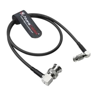 Imagem de Alvin's Cables Cabo micro BNC para BNC 12G-SDI de alta velocidade 4K UHD cabo coaxial de vídeo 75 Ohm ultramacio, para monitor Blackmagic Video Assist de 5 polegadas, ângulo reto de 50 cm | 50 cm