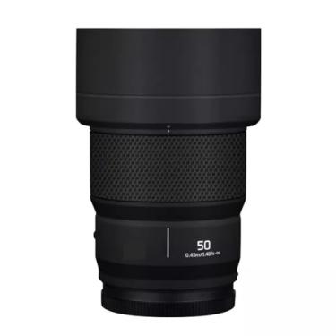 Imagem de 50 1.8 Película protetora para lente de câmera película protetora decalque adesivo anti-arranhões acessórios para Panasonic Lumix S 50 mm F1.8 (preto fosco)