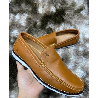 Imagem de Sapato Social Mocassim RA Loafer Casual Couro Legítimo Passo Leve Conf