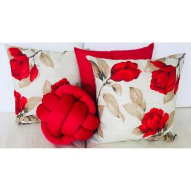 Imagem de Kit 3 Capas de Almofadas Decorativas + Almofada Nozinho(1)
