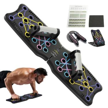 Imagem de GearBoost prancha push up corda de pular ajustável | prancha push up para homens e mulheres | sistema de barra push up multifuncional | prancha de flexão perfeita para exercícios | equipamen