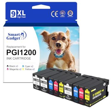 Imagem de Smart Gadget Cartucho de tinta de substituição compatível para Canon PGI-1200XL PGI-1200 XL para uso com impressora Maxify MB2720 MB2320 MB2120 MB2350 MB2050 MB2020 (3 pretas, 2 ciano, 2 magenta, 2
