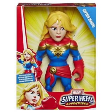 Imagem de Boneca Captain Marvel Super Hero Adventures - Hasbro E7933