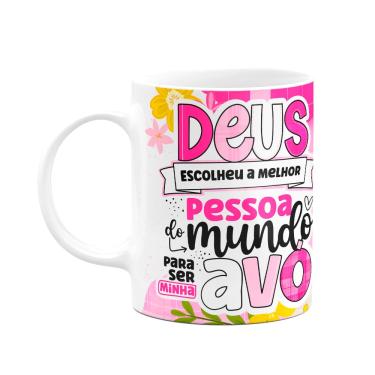 Imagem de Caneca dos Avós - Deus escolheu a melhor avó do mundo