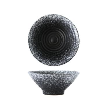 Imagem de Tigela de arroz redonda esmaltada em forno de cerâmica utensílios de mesa criativos domésticos japoneses -16,5 cm [décimo segundo mês lunar]